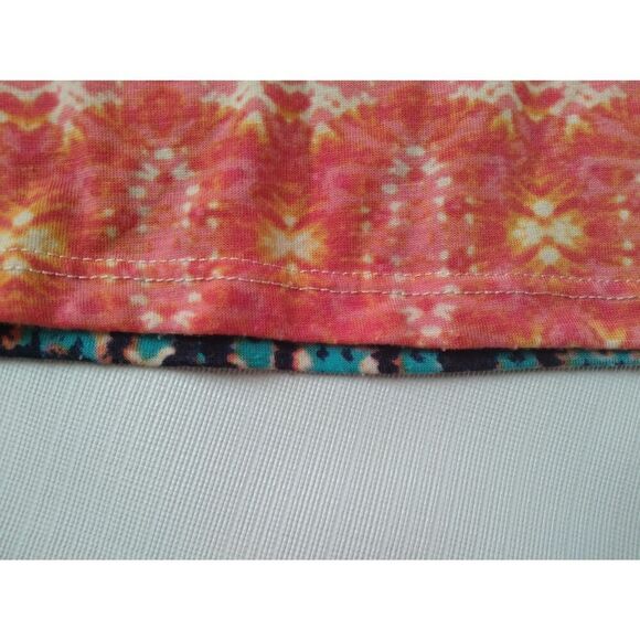 Lily Rose Orange and Blue Abstract Pattern Maxi Length Skirt Women's Size XL - Picture 11 of 11